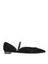 Aquazzura Flat Beauty Shoes In Black