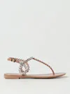 Aquazzura Flat Sandals  Woman In Pink