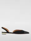 Aquazzura 'milanese' Black Slingback Ballet Flats In Schwarz