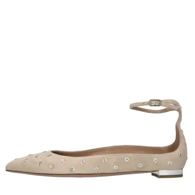 Aquazzura Flat Shoes In Neutral