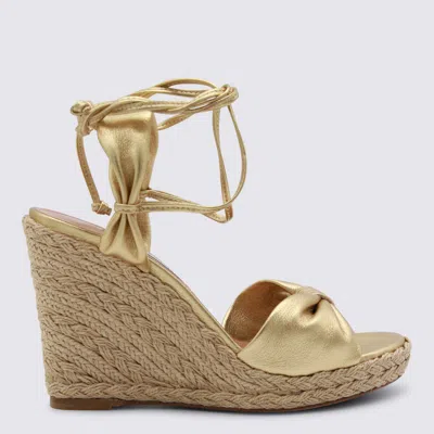 Aquazzura Flat Shoes Soft Gold