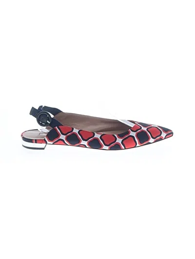 Pre-owned Aquazzura Flats In Red