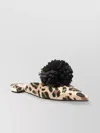 Aquazzura Floral Leopard Pointed Toe Mule