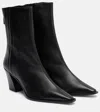 Aquazzura Ankle Boots Francoise 70 Aus Leder In Blue