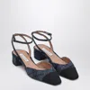 Aquazzura French Flirt 35 Denim Effect In Multi