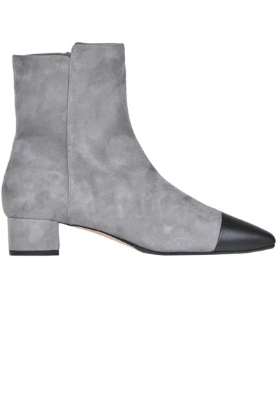 Aquazzura French Flirt Ankle Boots In Gray