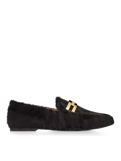 AQUAZZURA FURRY BRANDI MOCASSIN