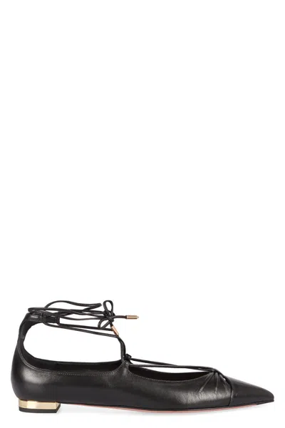 Aquazzura Gabi Pointy-toe Ballet Flats