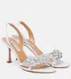 Aquazzura Galactic Flower 95 Embellished Sandals