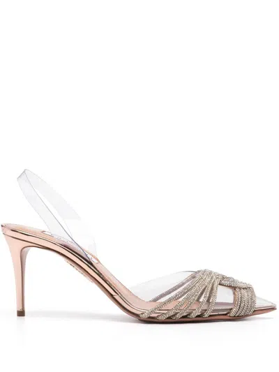 Aquazzura Sandals In Pink & Purple