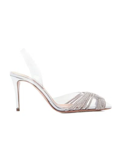 Aquazzura Gatsby Sling Pumps In White