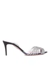 Aquazzura Gatsby 75 Crystal-embellished Sling Pumps In Black