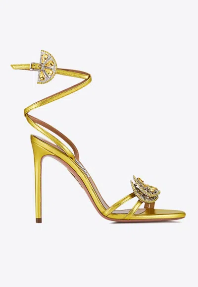 Aquazzura Gin Tonic 105 Crystal-embellished Sandals