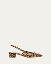 Aquazzura Ginza 35 Leopard-print Calf Hair Slingback Pumps In Multi