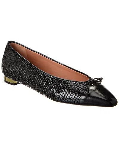 Aquazzura Giogia Patent Flat In Black