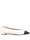 Aquazzura Gioia Ballerina Shoes In White