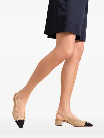 Aquazzura Slingback-strap Pumps In Gold