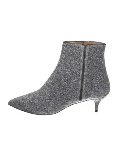 Pre-owned Aquazzura Glitter Sock Boots