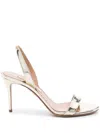 Aquazzura So Nude 85mm Sandals In Gold
