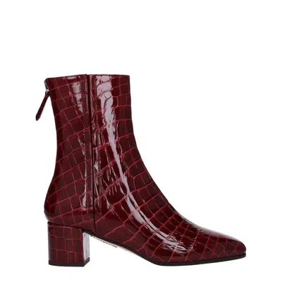 Aquazzura Groove Boots Women Skin Red/eggplant