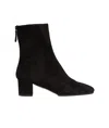Aquazzura Saint Honore 50 Suede Boot In Black