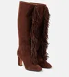 Aquazzura Gytane Pump Boots In Brown