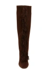 Aquazzura Gytane Pump Boots In Espresso