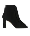 Aquazzura Gytane Tassel Ankle Boots In Black