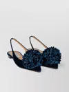 Aquazzura Couturier Velvet Slingback Flats