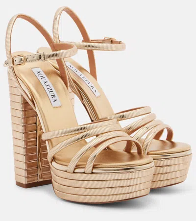 Aquazzura Heatwave Sandals In Neutral