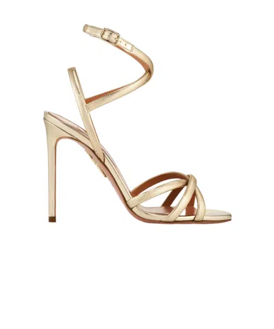 Aquazzura Heatwave Strappy Sandals In Animal Print
