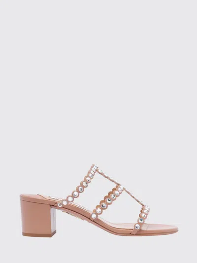 Aquazzura Heeled Sandal Woman In Pink
