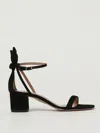 Aquazzura Bow Tie Block Heel Sandals