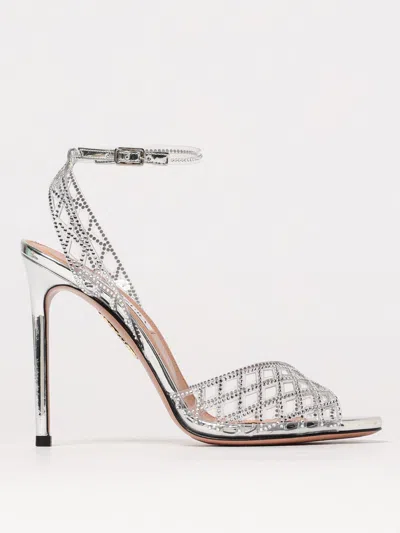 Aquazzura Heeled Sandals  Woman Color Silver