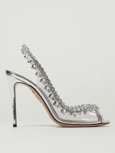 Aquazzura Heeled Sandals  Woman Color Silver