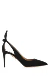 Aquazzura Bow Tie 105mm Leather Pumps