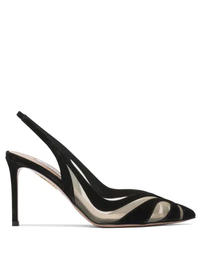 AQUAZZURA HEELED SHOES BLACK