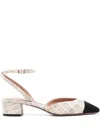 Aquazzura Two-toned Square Toe Pumps