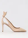 Aquazzura Bow Tie 85 Pumps With Cut-out Design In Pink