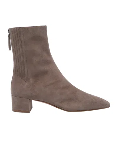 Aquazzura Honore Pointed Toe Boots In Brown