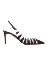Aquazzura Hot Rumor Sling 105 Pumps In Black