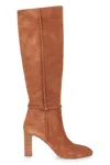 Aquazzura Indy Suede Boots In Brown