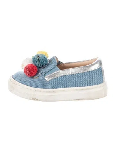 Pre-owned Aquazzura Babies' Infant Girls Slip-on Sneaker In Blue