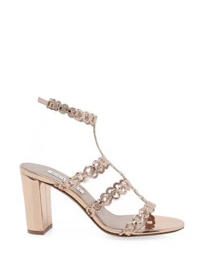 Aquazzura Infinity Chain Heeled Sandals In Multi