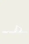 Aquazzura Infinity Chain Jelly Sandal Flat In White