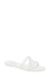 Aquazzura Infinity Chain Jelly Slide Sandal