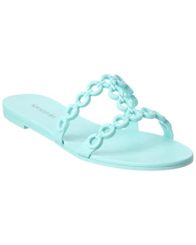 Aquazzura Jelly Sandal In Blue