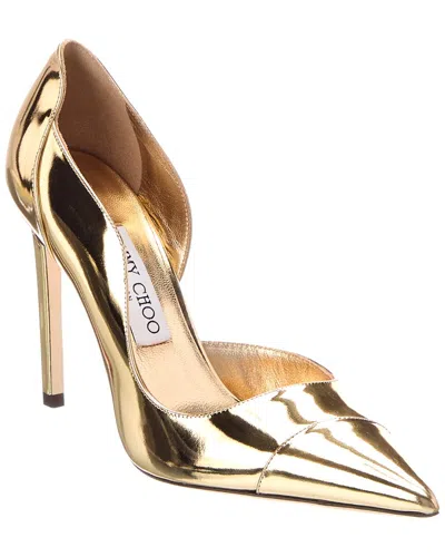 Aquazzura Jimmy Choo Brigitte Liquid Metal 100 Patent Pump In Multi
