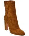 Aquazzura Joplin 105 Suede Bootie In Brown