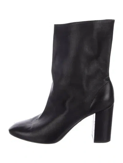 Pre-owned Aquazzura Leather Boots In Blue